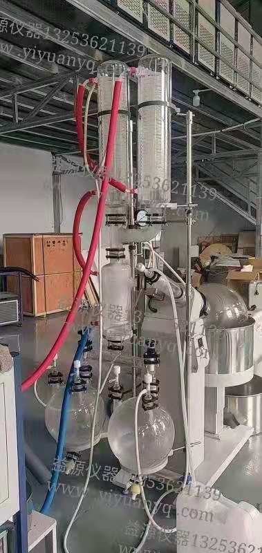 河南益源仪器定制款——双冷凝器双收集瓶电动旋转蒸发器