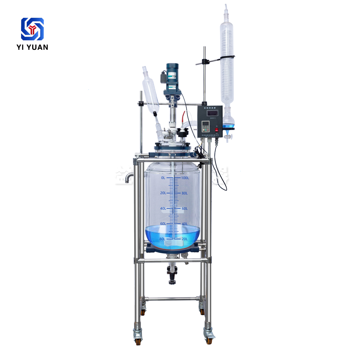 100L双层玻璃反应釜