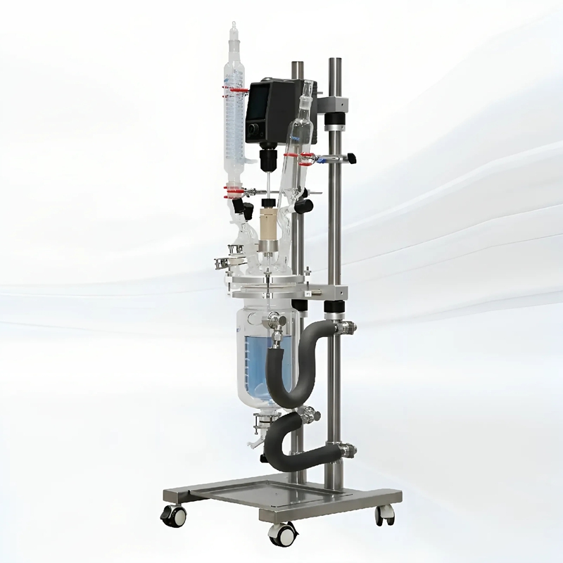 1L 2L 3L 5L 小型双层玻璃反应釜