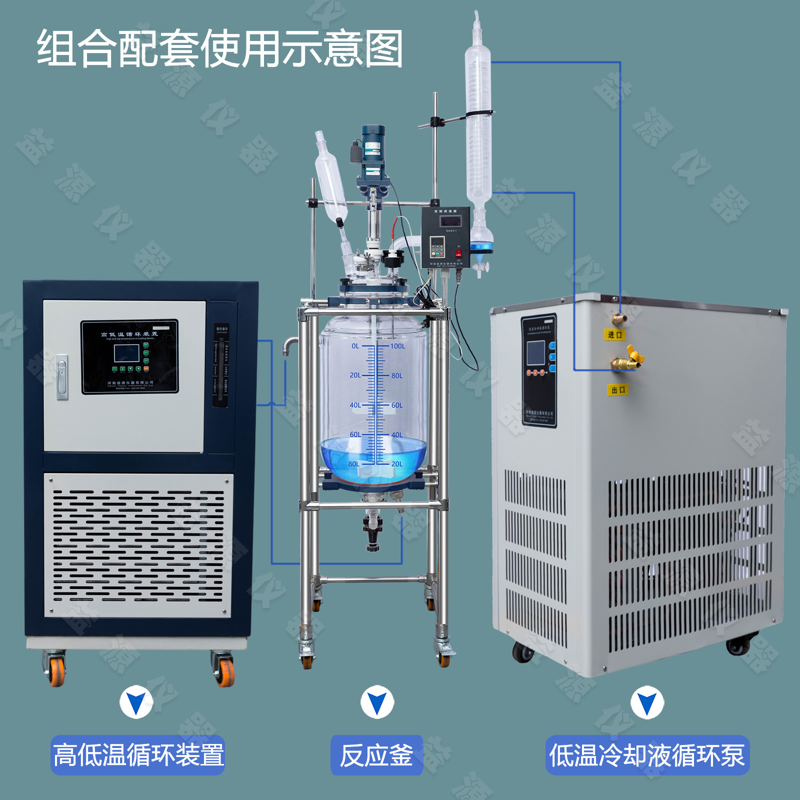 玻璃反应釜组合装置