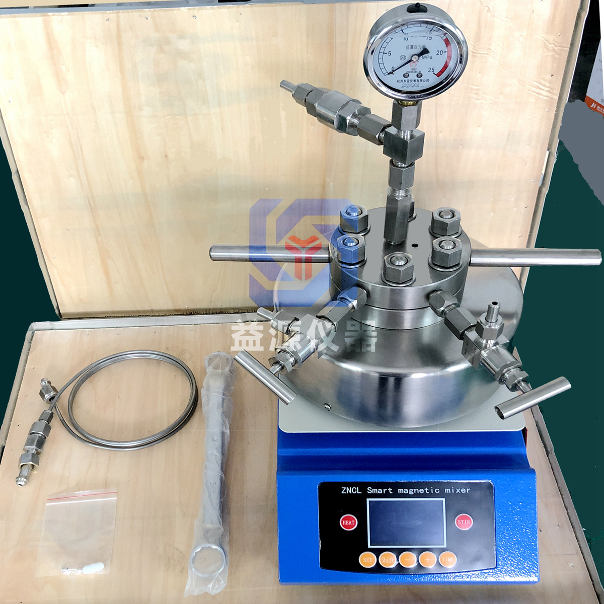 不锈钢管高压反应釜发货清单